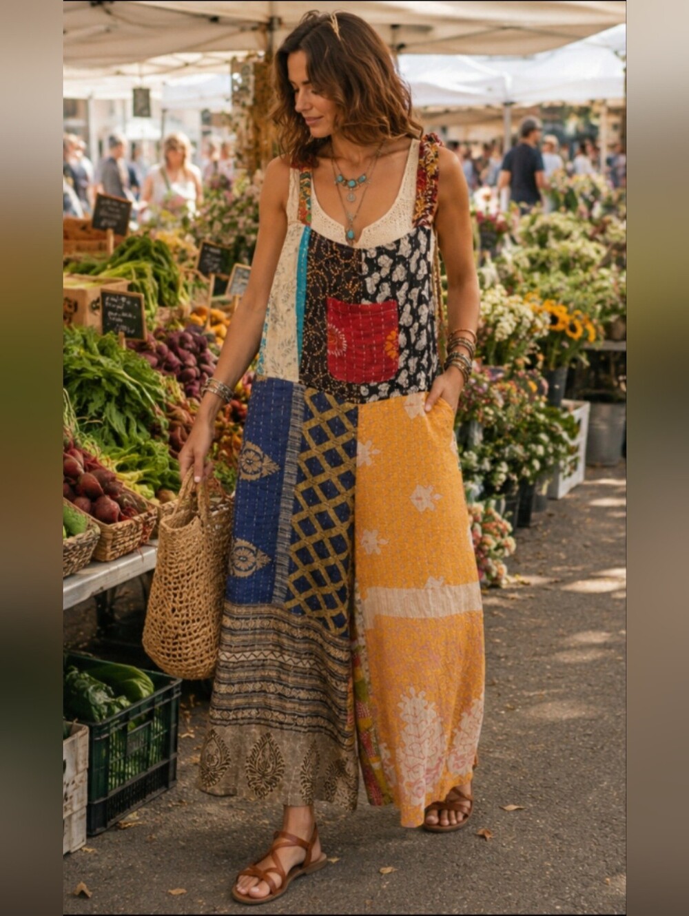 Kathmandu Kantha Patchwork Jumpsuit Handmade Nepal Boho Free Size Cotton